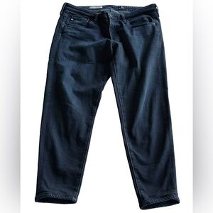 AG Adriano Goldshmied The Stevie Ankle Petite Slim Straight Jeans Blue Size 29P